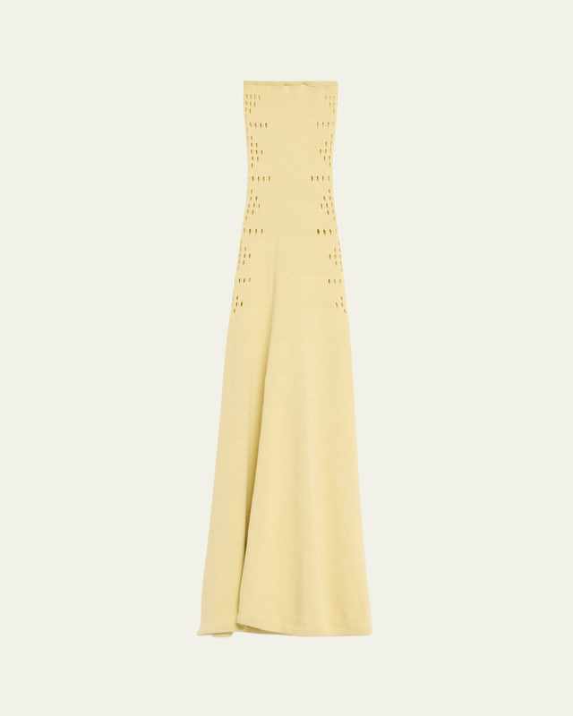 Mavis Cutout Strapless Knit Maxi Dress